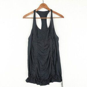 Lululemon Tank Top Womens8 Black Racerback Casual Cinch Yoga Athletic Athleisure